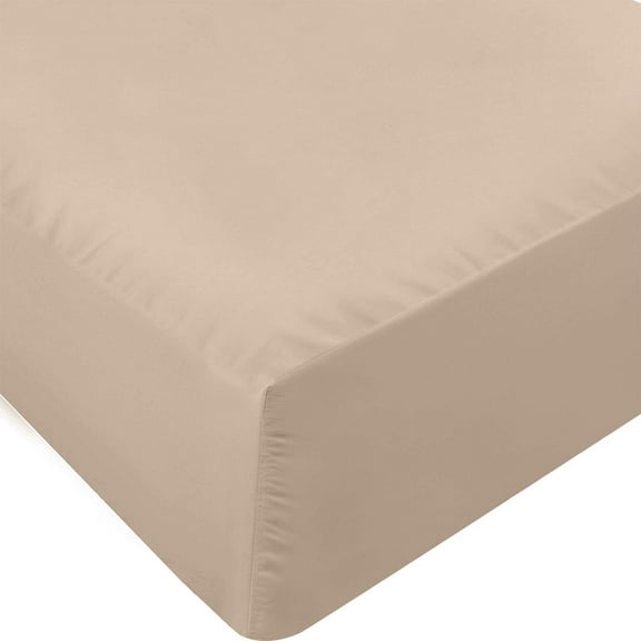 Queen Fitted Sheet - Flat Sheet - Deep Pockets - Soft Microfiber - Shrink & Fade Resistant - Easy Care - 1 Fitted Sheet Only