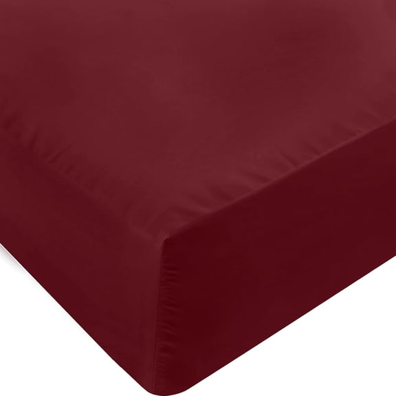 Queen Fitted Sheet - Flat Sheet - Deep Pockets - Soft Microfiber - Shrink & Fade Resistant - Easy Care - 1 Fitted Sheet Only