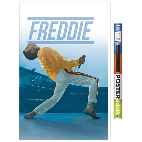 Queen - Freddie Mercury Live Wall Poster, 22.375" x 34"