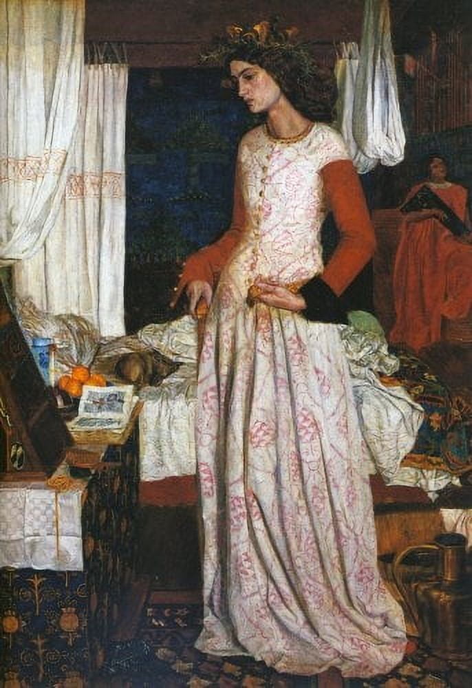 Queen Guinevere La Belle Iseult 1858 Canvas Art - William Morris (18 x 24)