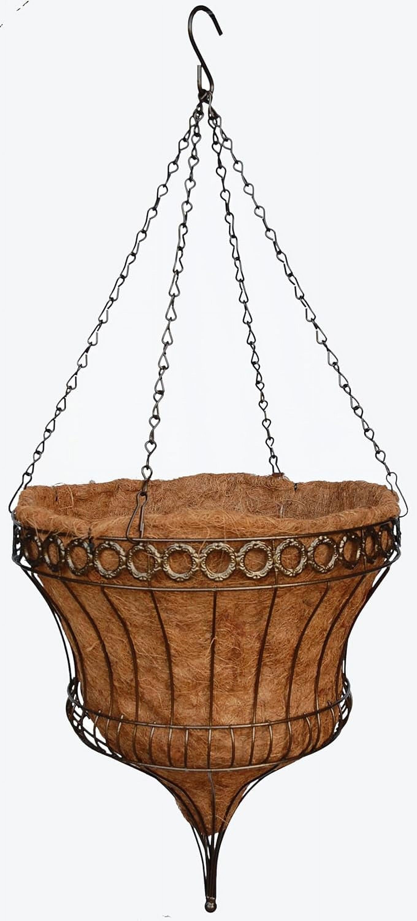 Queen Hanging Basket Rustic Brown 16 Inch Diameter
