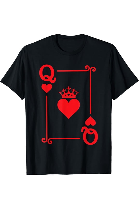 Queen Hearts Card Costume - Playing Cards - Queen of Hearts T-Shirt