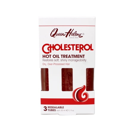 Queen Helene Cholesterol Repairing Moisturizing Hot Oil Hair Treatment, 1 fl oz, 3 Piece