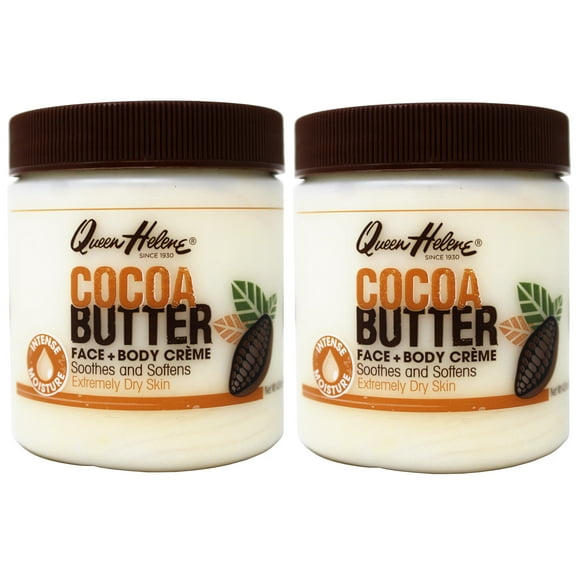 Queen Helene Cocoa Butter Face & Body Cream, Soothes and Softens, Extremely Dry Skin, 4.8 Oz - 2 Pack