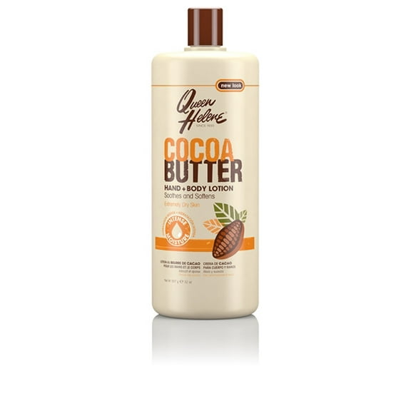 Queen Helene Cocoa Butter Hand & Body Lotion for Dry Skin, 32 oz