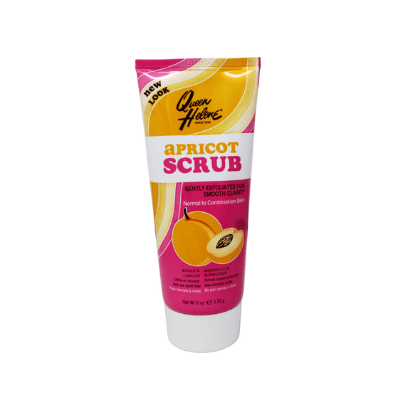 Queen Helene Facial Scrub, Gently Exfoliates for Smooth Clarity, Normal to Combination Skin, Apricot, 6 Oz - 4 Pack