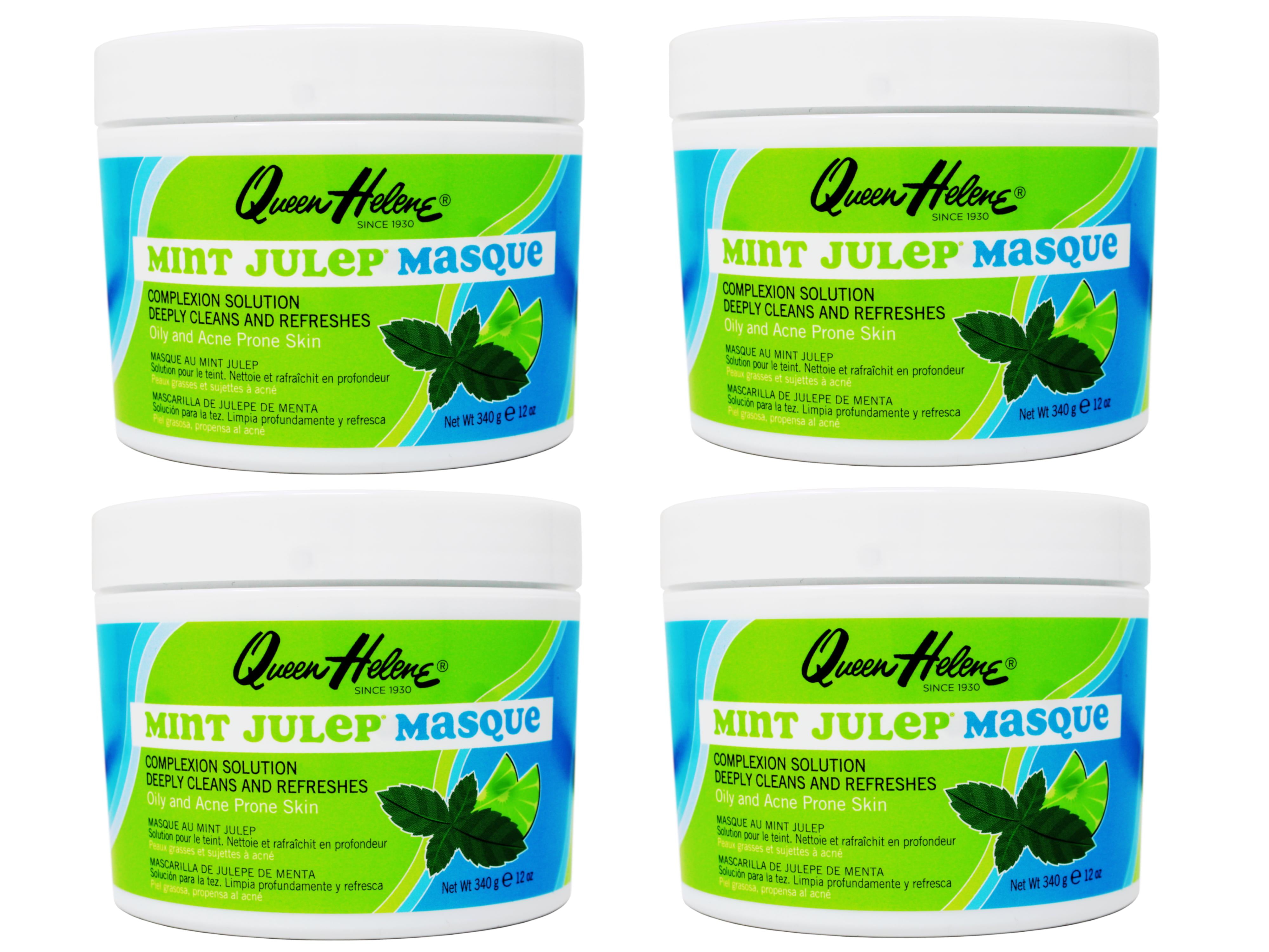 Queen Helene Jar Mint Julep Masque for Oily and Acne Prone Skin, Deeply ...