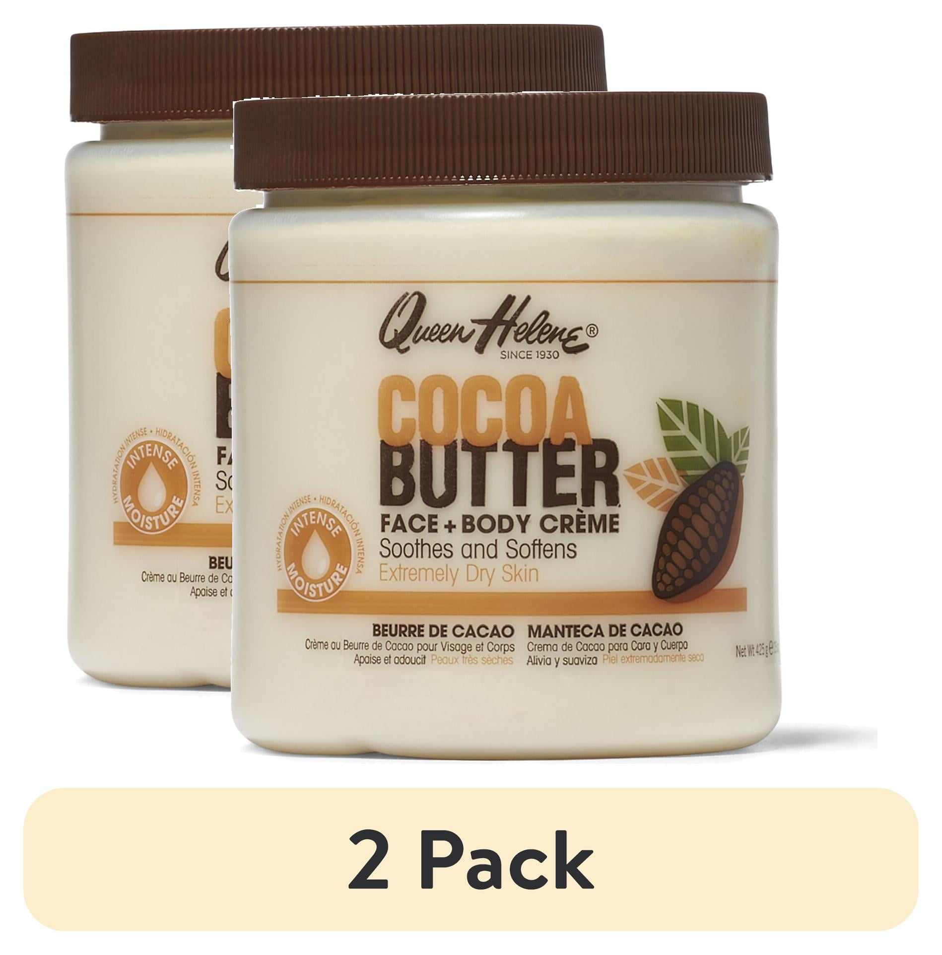 (2 pack) Queen Helene Natural Cocoa Crème, Cocoa Butter, 15 Ounce
