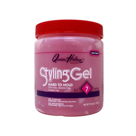 Queen Helene Styling Hair Gel, Hard To Hold, 16 oz, 6 Pack