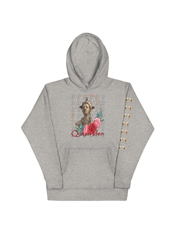 Queen Iden Rose Unisex Hoodie - Carbon Grey, 3XL