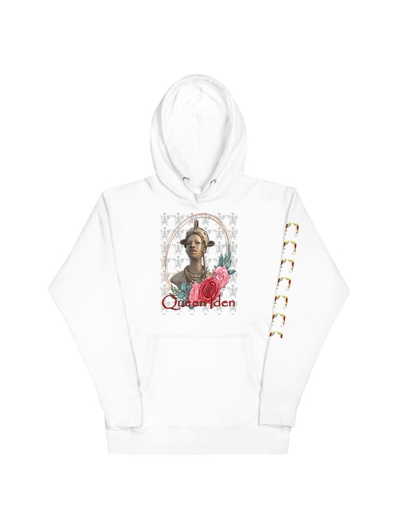 Queen Iden Rose Unisex Hoodie - White, XL