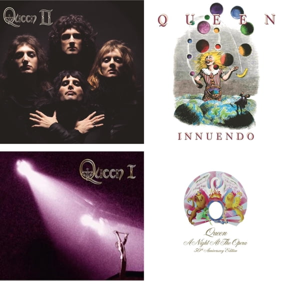 Queen Ii & Innuendo (2LP) & Queen I (2024 Mix)  & Night At The Opera (180G/Clear LP Vinyl)