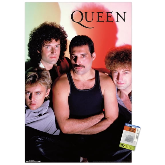 Queen - In Concert Wall Poster with Push Pins, 22.375" x 34"
