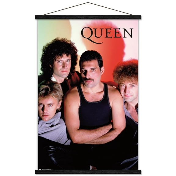 Queen - In Concert Wall Poster with Wooden Magnetic Frame, 22.375" x 34"