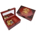 thumbnail image 1 of Queen Jewelry Music Box with Mirror & Retro Lock Carved Wood Musical Box Wind up Gift Box Play Bohemian Rhapsody,Gold Movement, 1 of 5