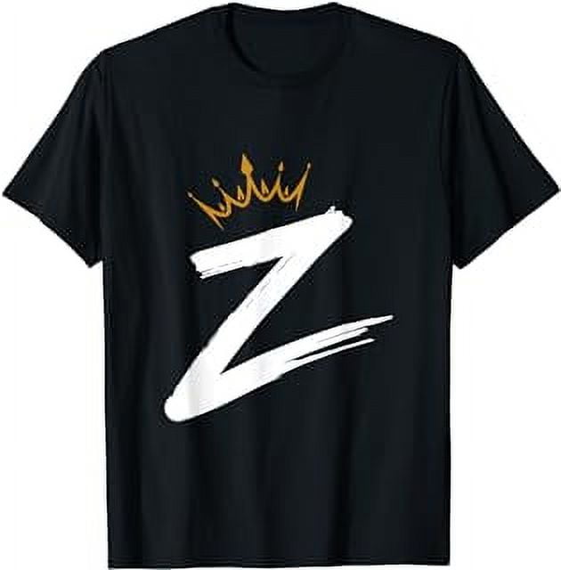 Queen King Letter Z Favorite Letter With Crown Alphabet TShirt