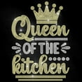 thumbnail image 1 of Queen of The Kitchen Rhinestone Iron on Decal Royal Hotfix Transfer Sticker Bling Lady Theme Heat Transfer Patch Clothing Repair Applique for T-Shirt Hat Jacket Garment Bag DIY Decor, 1 of 8