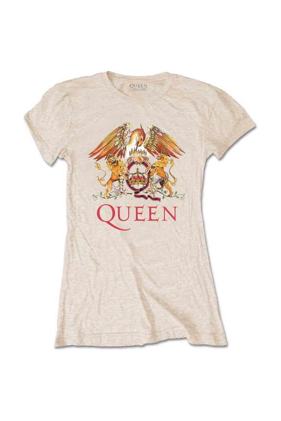 Queen Ladies T-Shirt: Classic Crest (XX-Large)