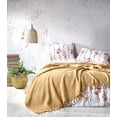 thumbnail image 1 of Queen Lightweight Bedspread Mona Blanket & Bedspread Soft Cotton Breathable Blanket 86.6 х 94.5" Warm Blankets Bedspread Coverlet Bed Cover (Mustard), 1 of 8