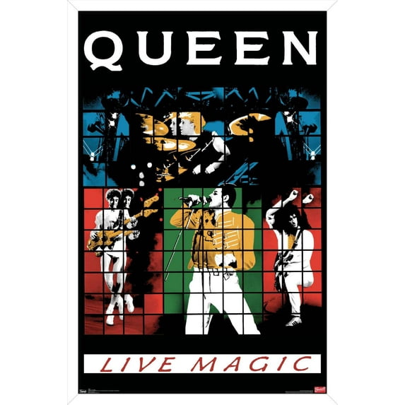 Queen - Live Magic Wall Poster, 14.725" x 22.375", Framed