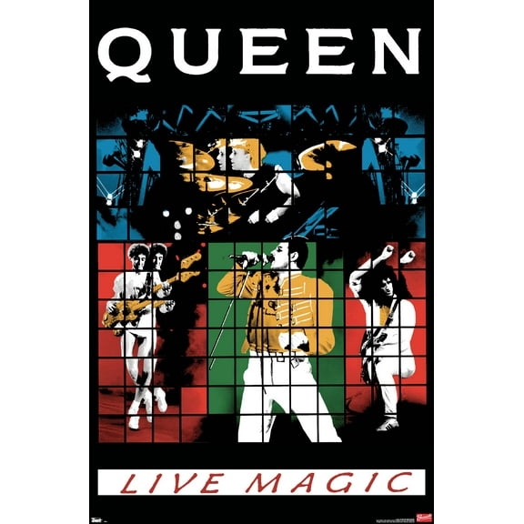 Queen - Live Magic Wall Poster, 22.375" x 34"