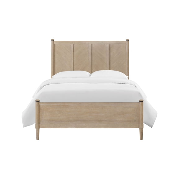 Queen Lo-Post Bed in Sand Finish