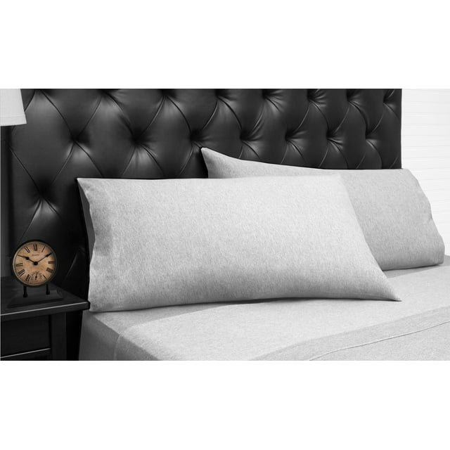 Queen Lt. Grey Jersey Knit Sheet Set