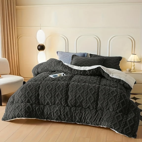 Queen Luxurious And Comfortable Thick Plush Warm Winter Comforter - Soft Bedding, Machine Washable
