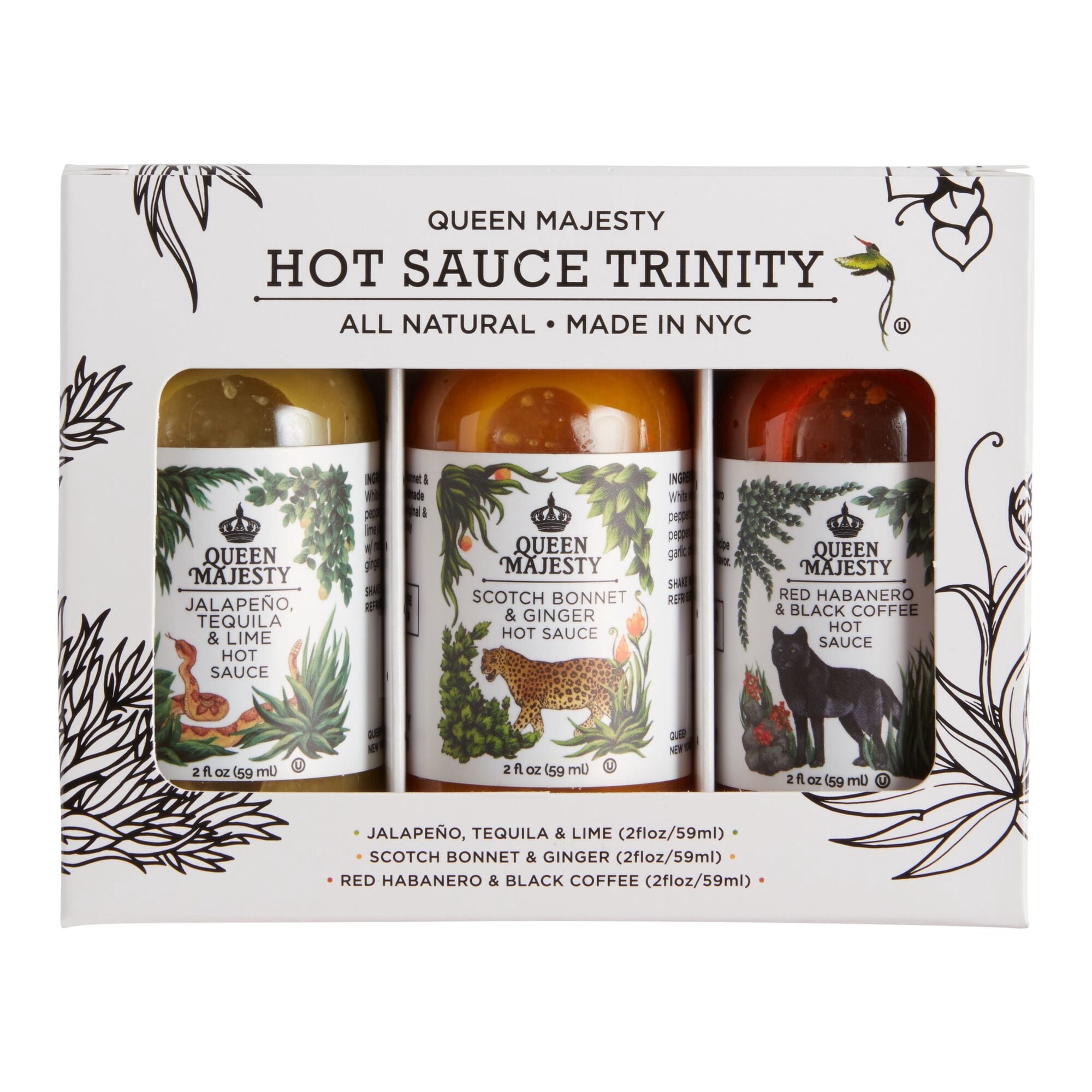 Queen Majesty Hot Sauce Trinity 2 oz Pack of 3 - Walmart.com