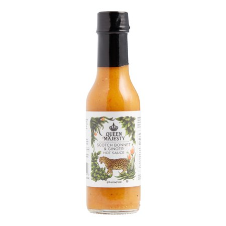 Queen Majesty Scotch Bonnet and Ginger Hot Sauce 5 oz Pack of 2