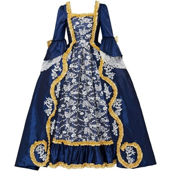 Queen Marie Antoinette Dress Women's Rococo Ball Gown 18th Century Victorian Dress Costume