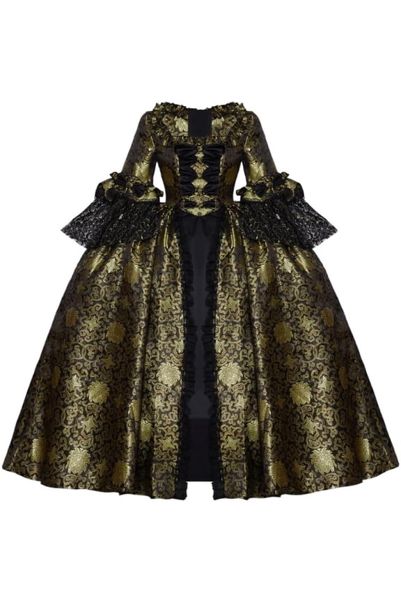 Queen Marie Antoinette Rococo Ball Gown Gothic Victorian Dress Costume 18th Century Colonial Dress Women
