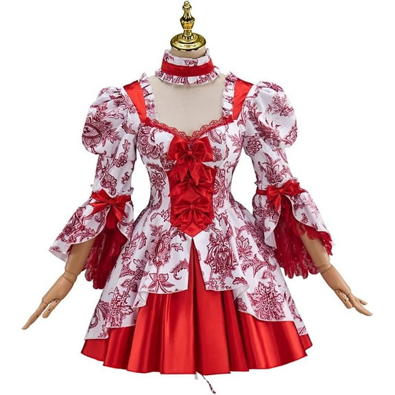 Queen Marie Antoinette Women’s Rococo Ball Gown Lolita Short Dress 18th Century Mini Dress