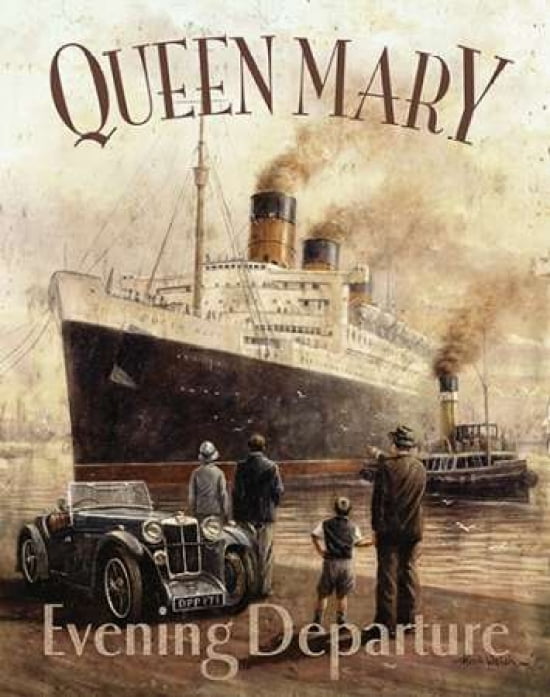 Queen Mary Canvas Art - Kevin Walsh (22 x 28)