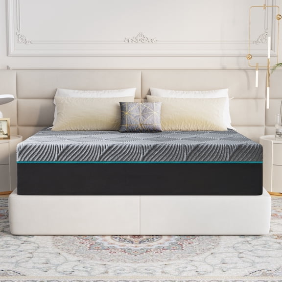 Queen Mattress 10" JIAVA Medium Memory Foam Mattress Cool Gel in a Box