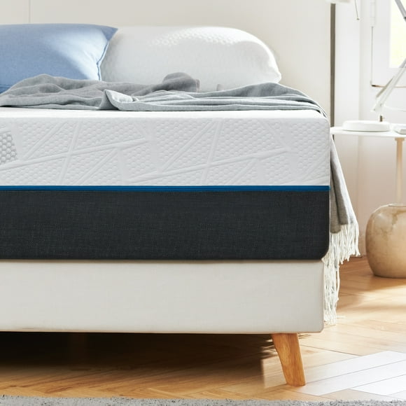 Queen Mattress, FCCTO 10" Queen Size Memory Foam Mattress in a Box, Pressure Relief