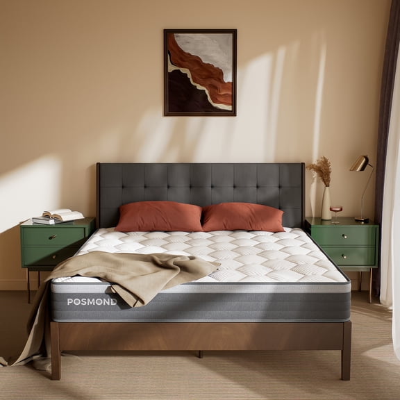 Babo Care Queen Mattress,10 inch Hybrid Mattress in a Box,Individually Pocket Springs,Cooling-Gel Memory Foam,Medium Feel for Pressure Relief,Motion Isolation,CertiPUR-US Certified,Colchones Queen