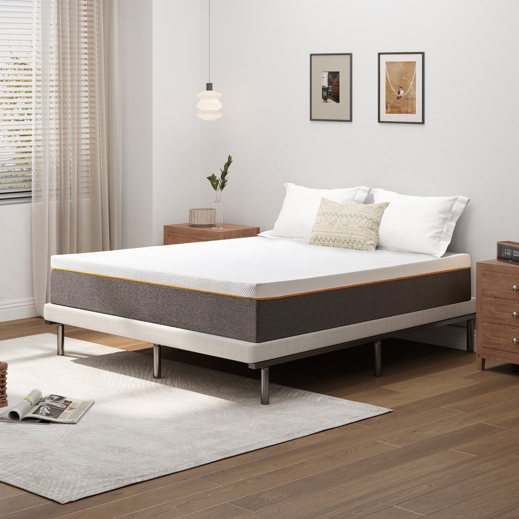 NuForm Quilted Pillow Top 11 inch Twin size Foam Mattress Walmart