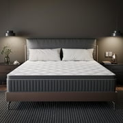 Babo Care 12 inch Queen Size Hybrid Plush Mattress,Individually Wrapped Pocket Coils Innerspring Mattress, Memory Foam Mattress In a Box,CertiPUR-US Certified