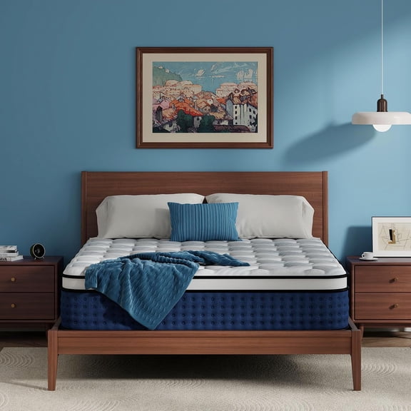 Queen Mattress, 12 Inch Hybrid Queen Size Mattress in a Box, Medium Firm, Cooling Gel Memory Foam, Individual Pocket Spring for Motion Isolation/Lumbar Support & Pressure Relief