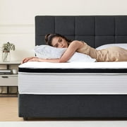 Queen Mattress,12 Inch Pocket Spring Hybrid Mattress with Motion Isolation and Pressure Relief,in a Box