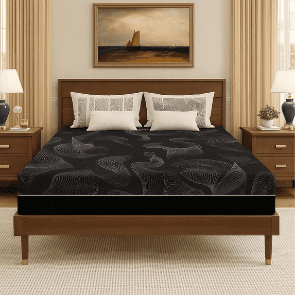 Queen Mattress, 12" Inch Queen Size Gel Memory Foam Mattress in a Box, Breathable & Comfortable