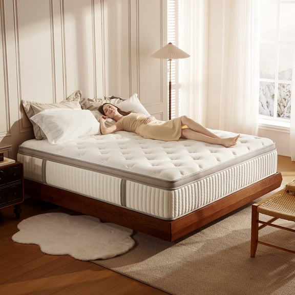 Queen Mattress, 12 inch Queen Size Cool Memory Foam Mattresses for Pressure Relief