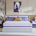 thumbnail image 1 of Anmiz 14 inch Queen Mattress, Memory Foam Hybrid Mattress in a Box, Individually Pocket Innerspring Medium Firm for Motion Isolation, Edge Support, CertiPUR-US, 1 of 8