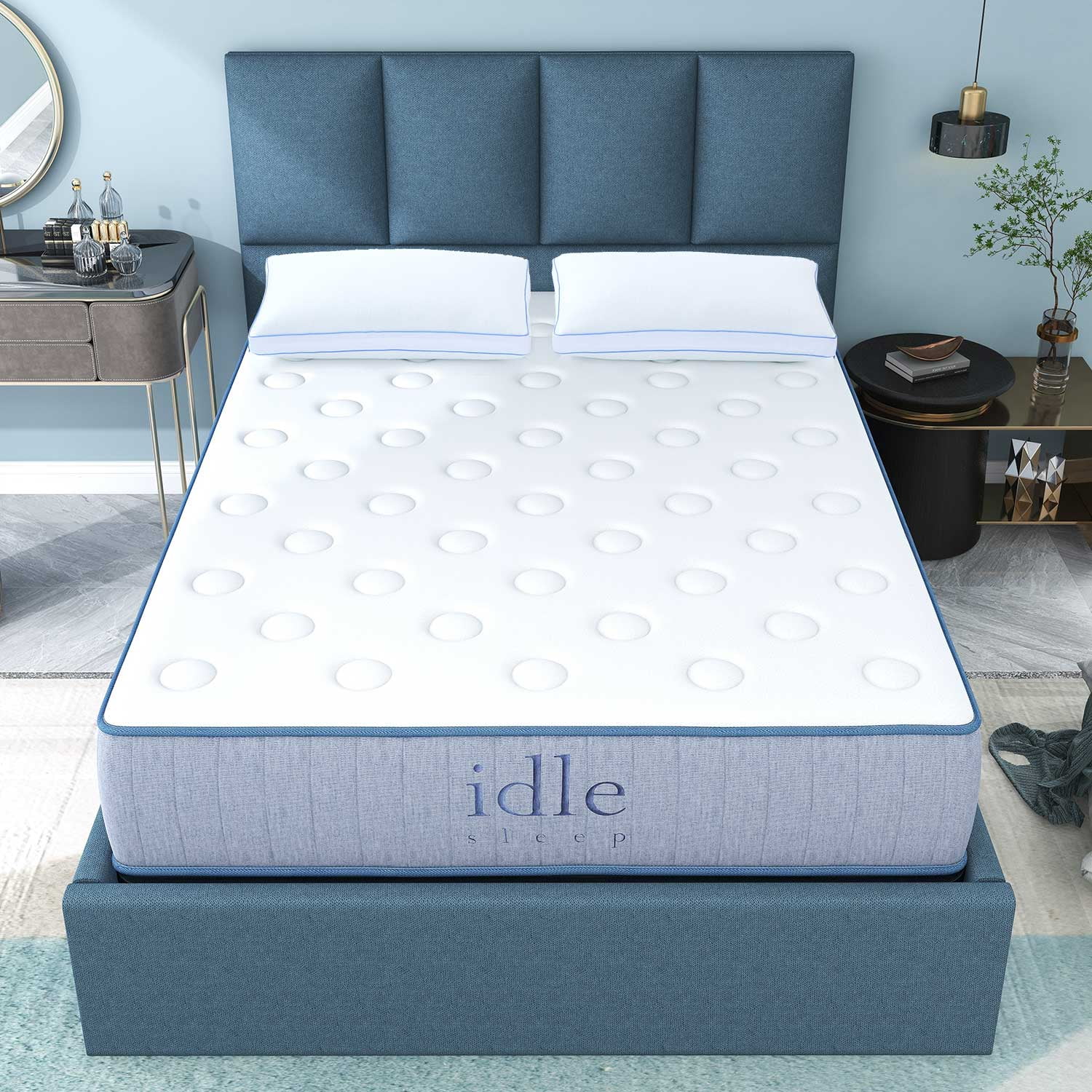 Queen Mattress 14 Inch, Memory Foam and Innerspring Hybrid Mattress in