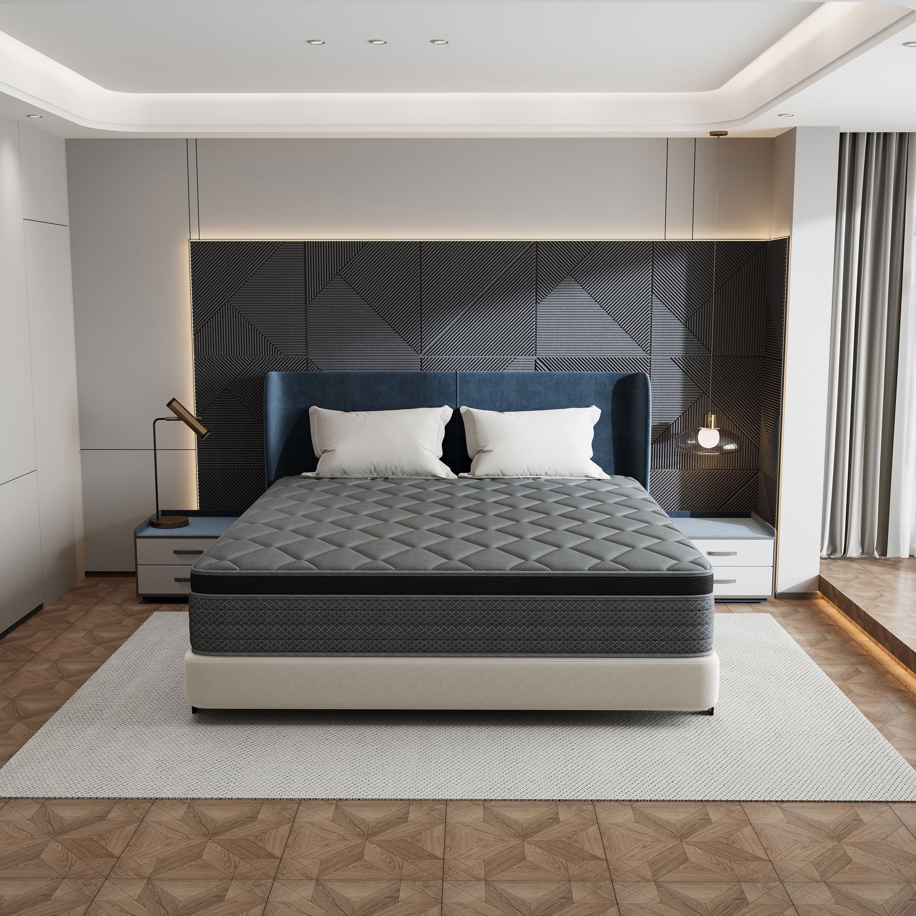 Queen Mattress,14 inch Full Size Mattress in a Box, Gel Memory Foam ...