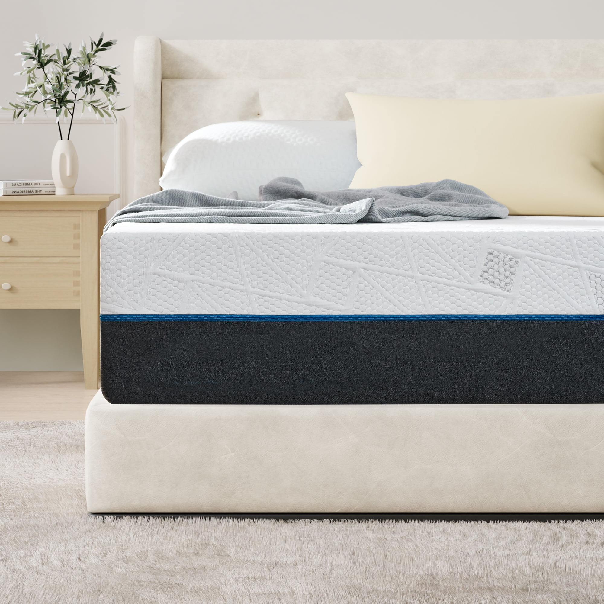 Queen Mattress, 14" Queen Size Memory Foam Mattress in a Box