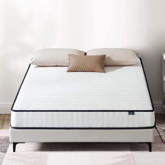 Z-HOM Queen Size Mattress in a Box, 8" Hybrid Mattress, Memory Foam and Individual Pocket Springs with Motion Isolation