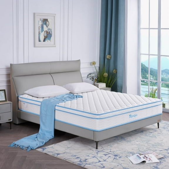 Queen Mattress,Elynight 12 Inch Queen Mattress in a Box with Individually Pocket Innerspring
