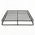 thumbnail image 1 of Queen Size Black Metal Platform Bed Frame with Textured Fabric Cover for Bedroom, 1 of 10
